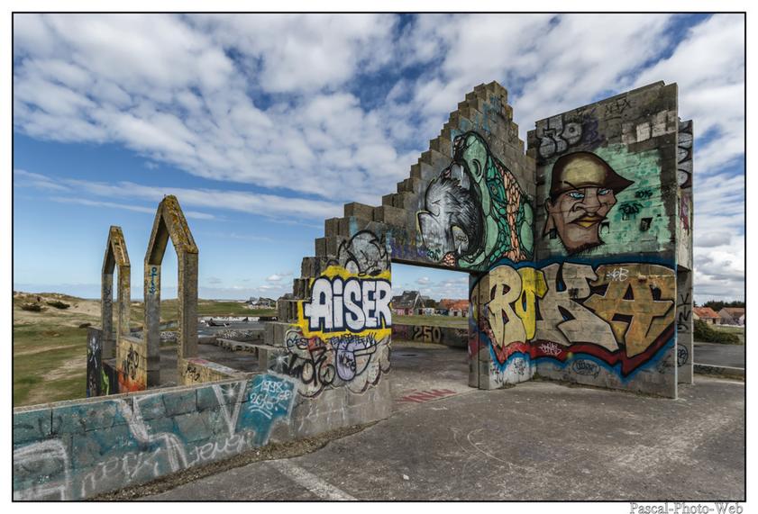 #Pascal-Photo-Web #Pirou #Paysage #Manche #France #Litoral #Baln�aire #plage #Normandie #sable #dune #touristique #mer #village #fant�me#graffiti