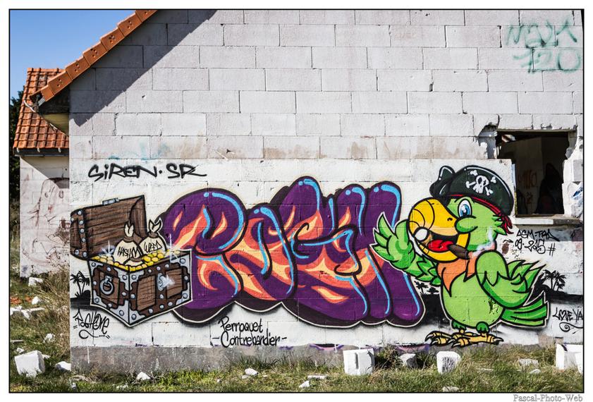 #Pascal-Photo-Web #Pirou #Paysage #Manche #France #Litoral #Baln�aire #plage #Normandie #sable #dune #touristique #mer #village #fant�me#graffiti