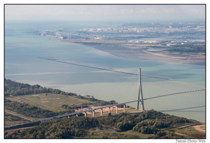 #Pascal-Photo-Web #Pont de normandie #Paysage #Calvados #France #Litoral #plage #Normandie #sable #touristique #mer #vue du ciel