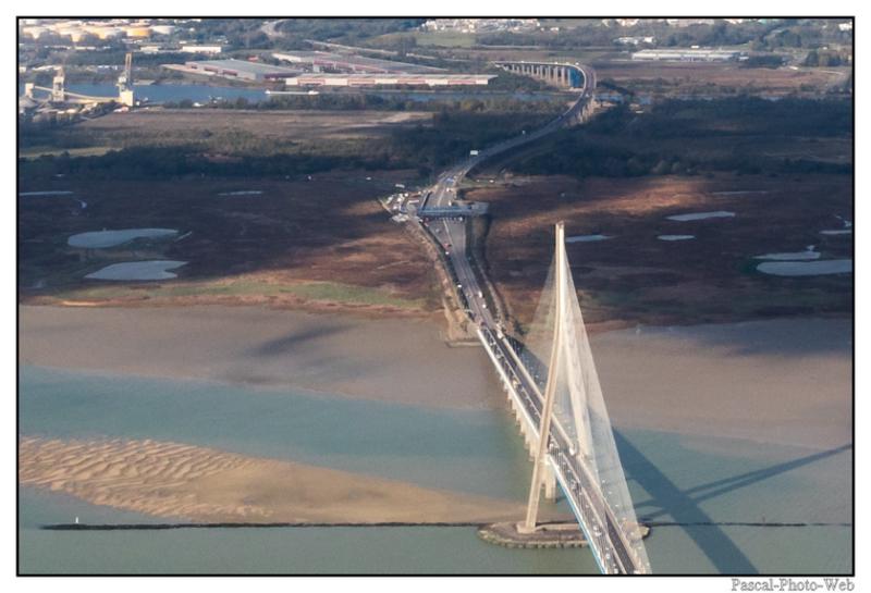 #Pascal-Photo-Web #Pont de normandie #Paysage #Calvados #France #Litoral #plage #Normandie #sable #touristique #mer #vue du ciel