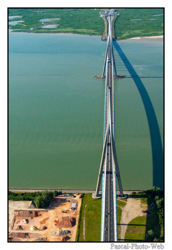 #Pascal-Photo-Web #Pont de normandie #Paysage #Calvados #France #Litoral #plage #Normandie #sable #touristique #mer #vue du ciel