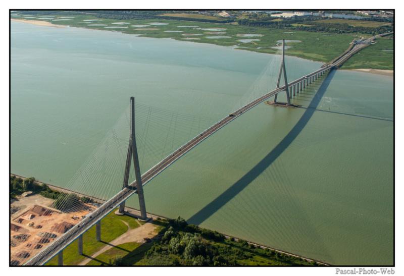 #Pascal-Photo-Web #Pont de normandie #Paysage #Calvados #France #Litoral #plage #Normandie #sable #touristique #mer #vue du ciel