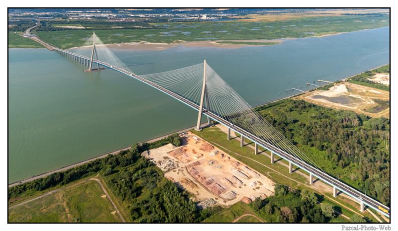 #Pascal-Photo-Web #Pont de normandie #Paysage #Calvados #France #Litoral #plage #Normandie #sable #touristique #mer #vue du ciel